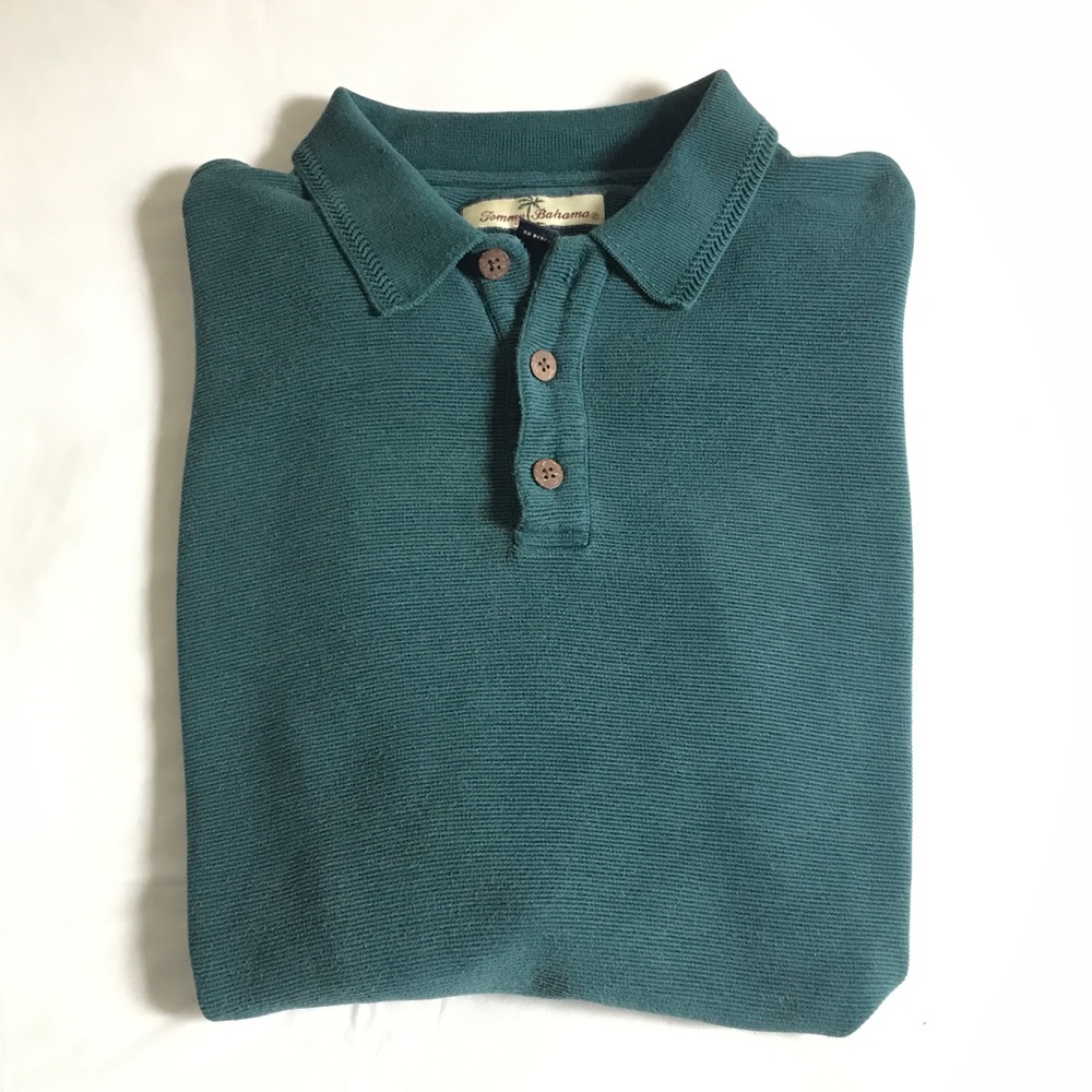 Tommy Bahama Silk Blend Polo Shirt Mens Large